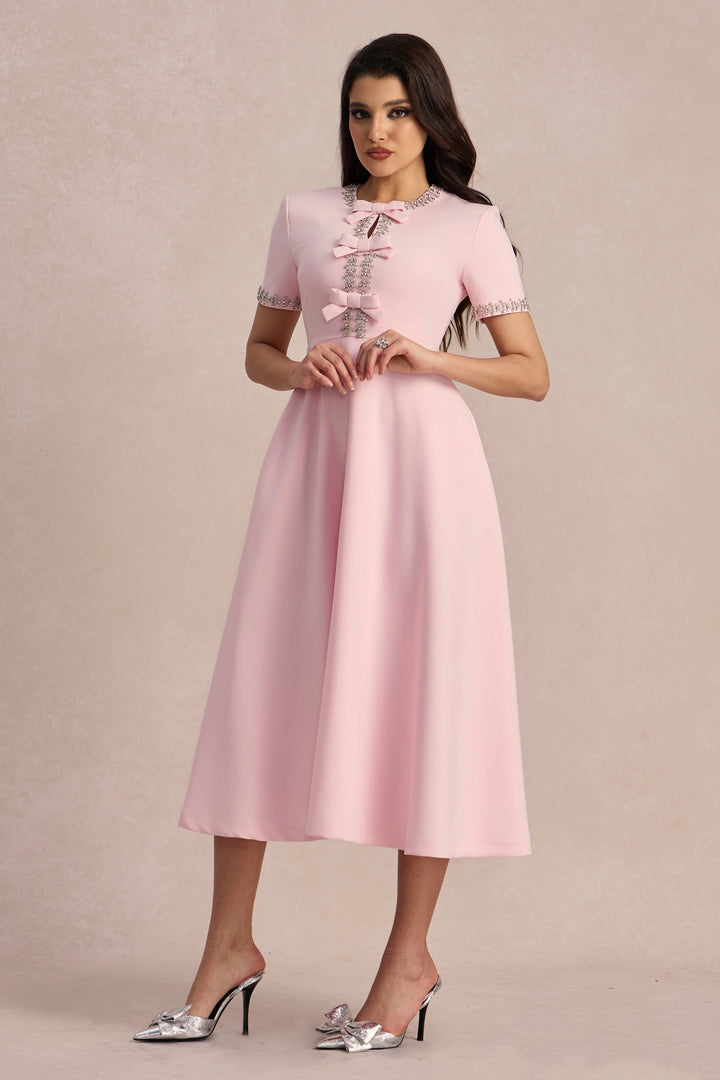 Jolie | Crystal-Embellished Midi Dress