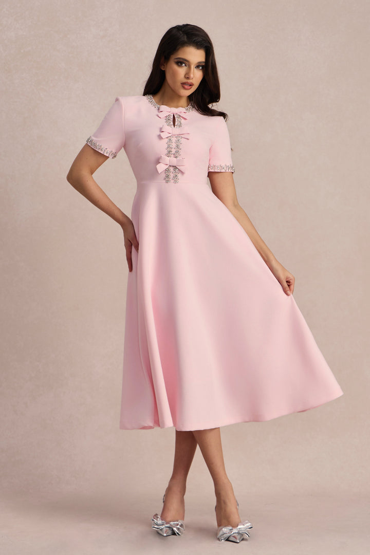 Jolie | Crystal-Embellished Midi Dress