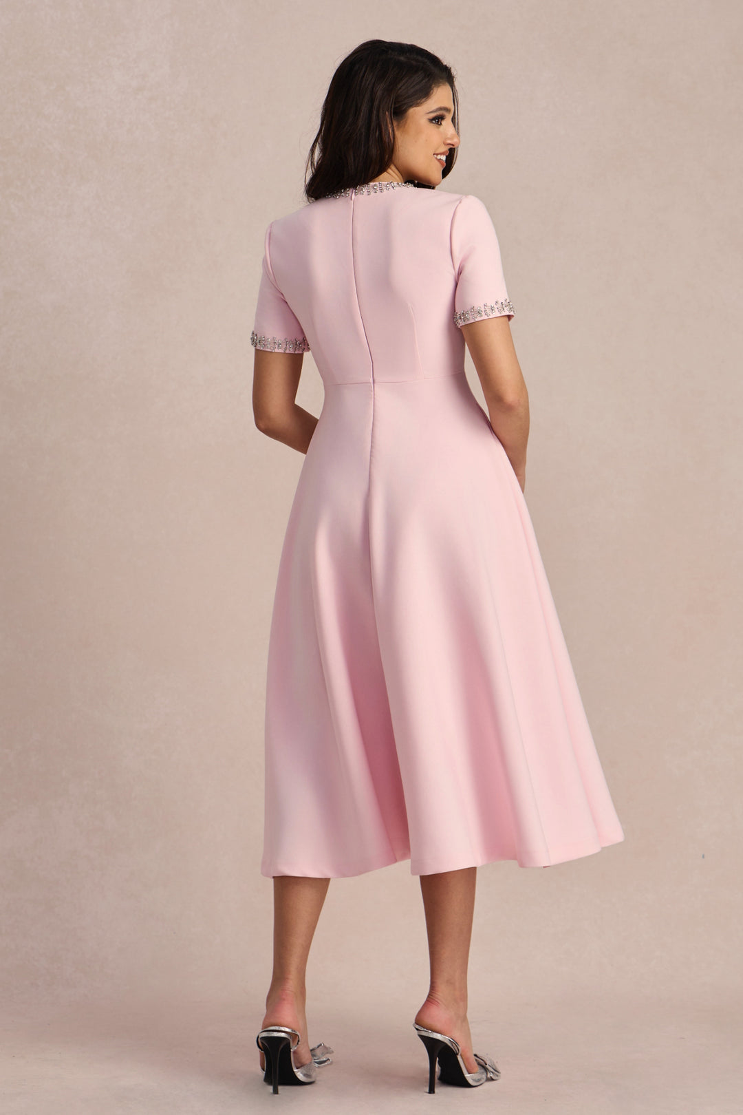 Jolie | Crystal-Embellished Midi Dress