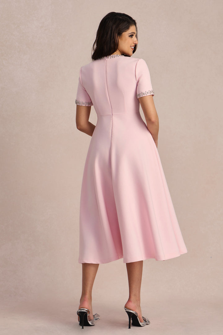 Jolie | Crystal-Embellished Midi Dress