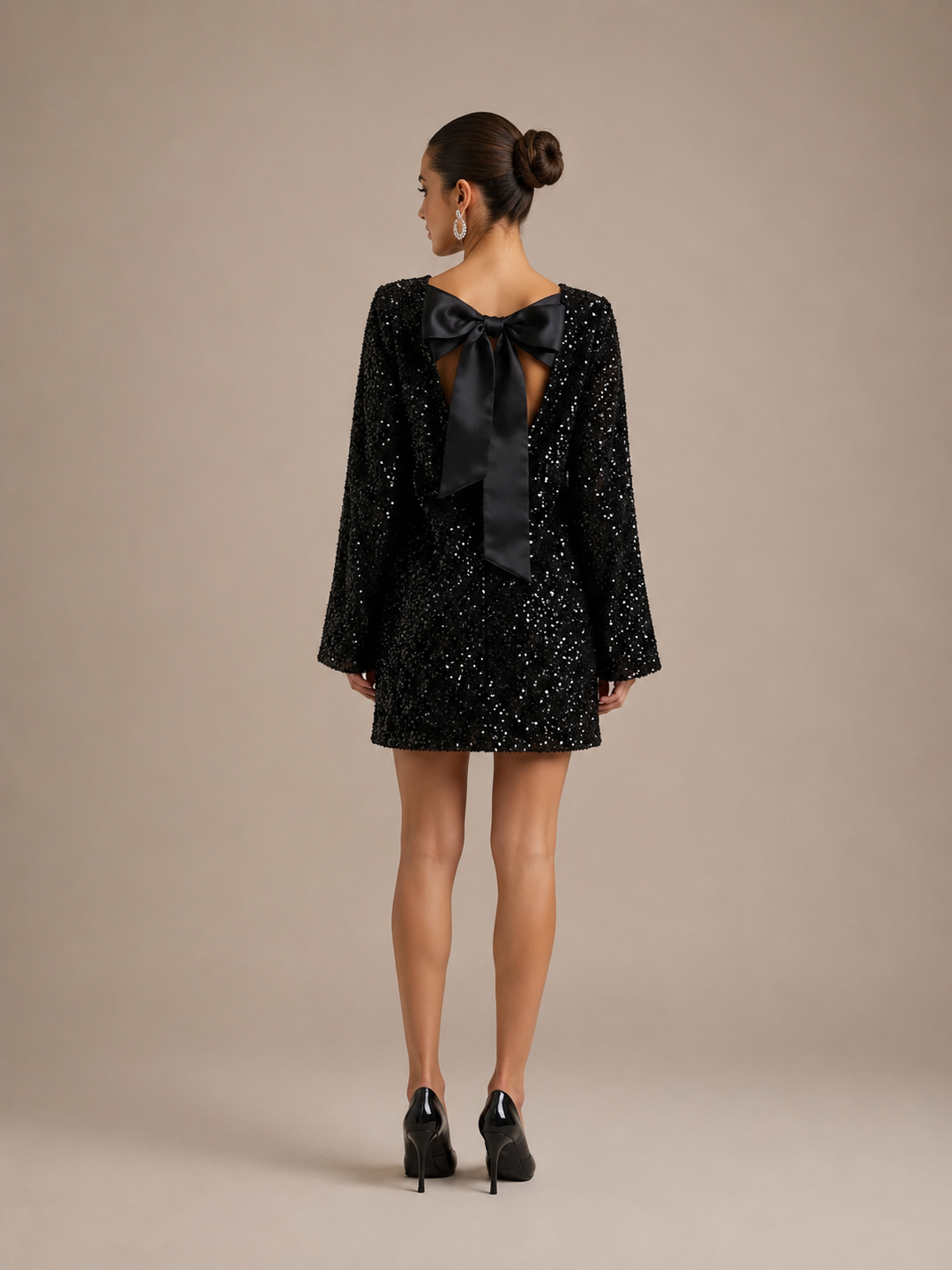 Izzy | Sequin Bow Dress