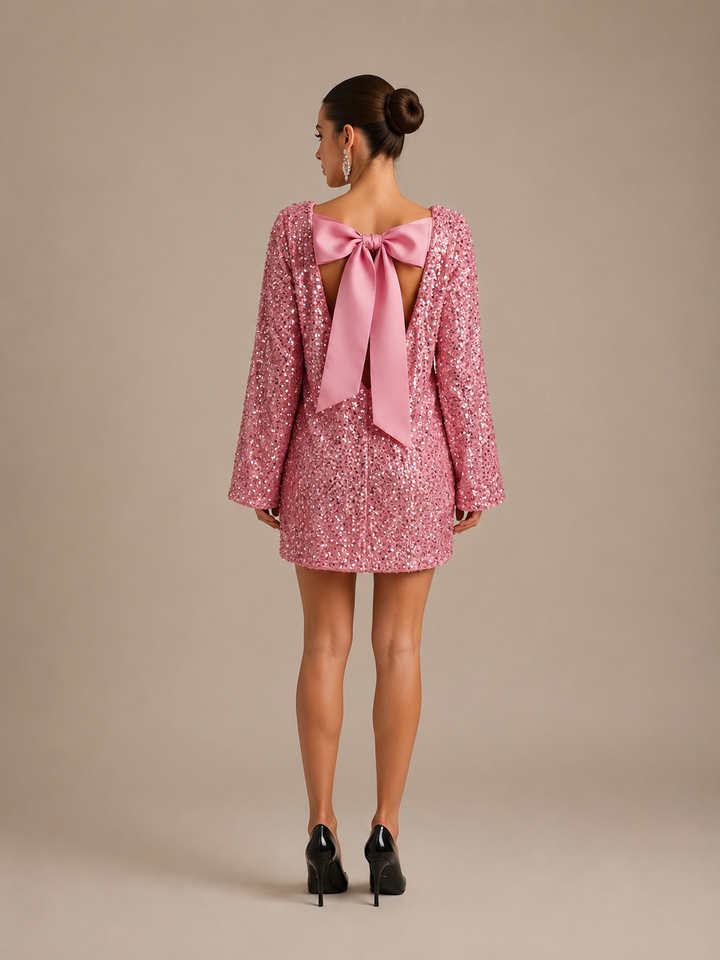 Izzy | Sequin Bow Dress