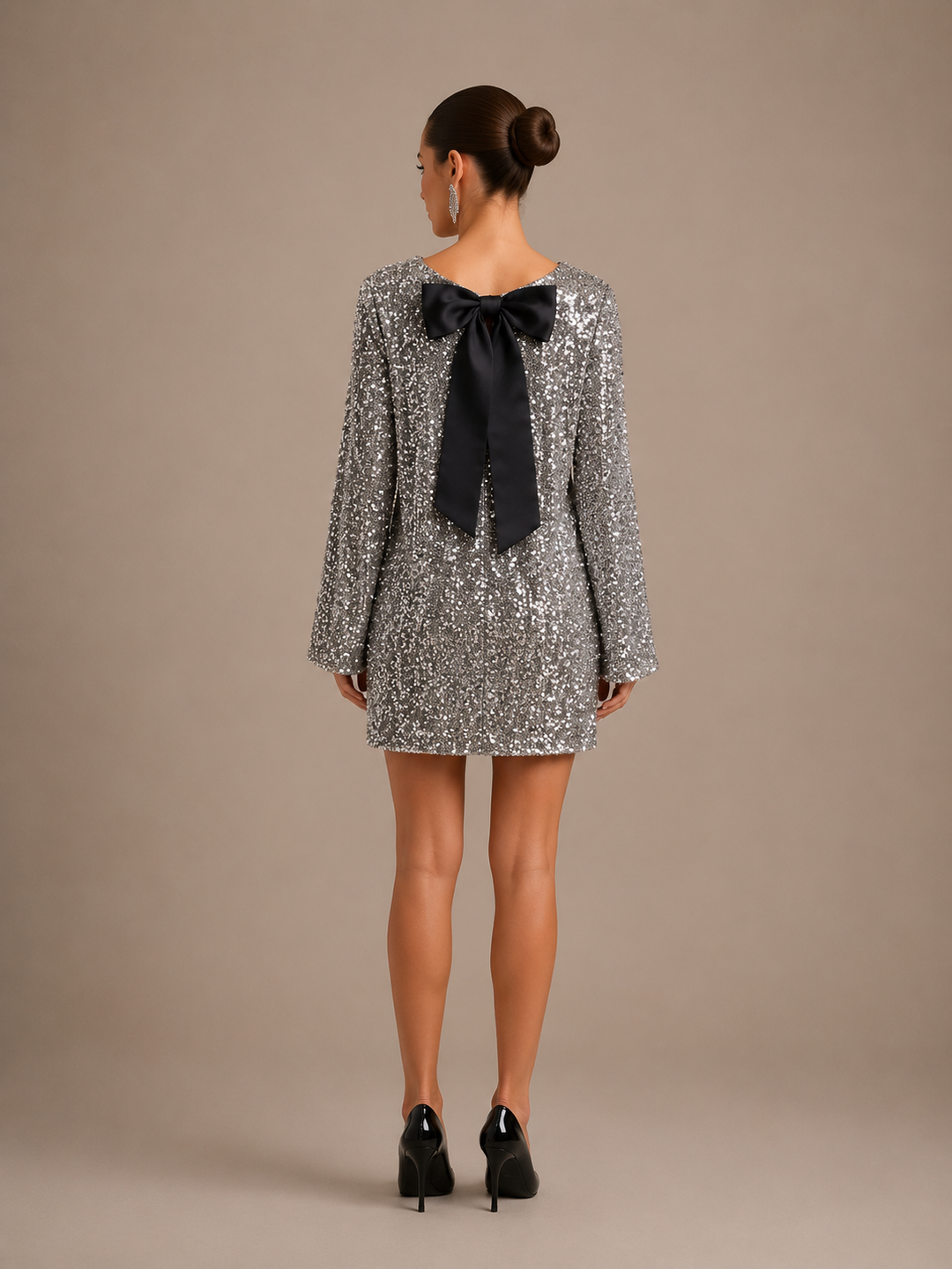 Izzy | Sequin Bow Dress