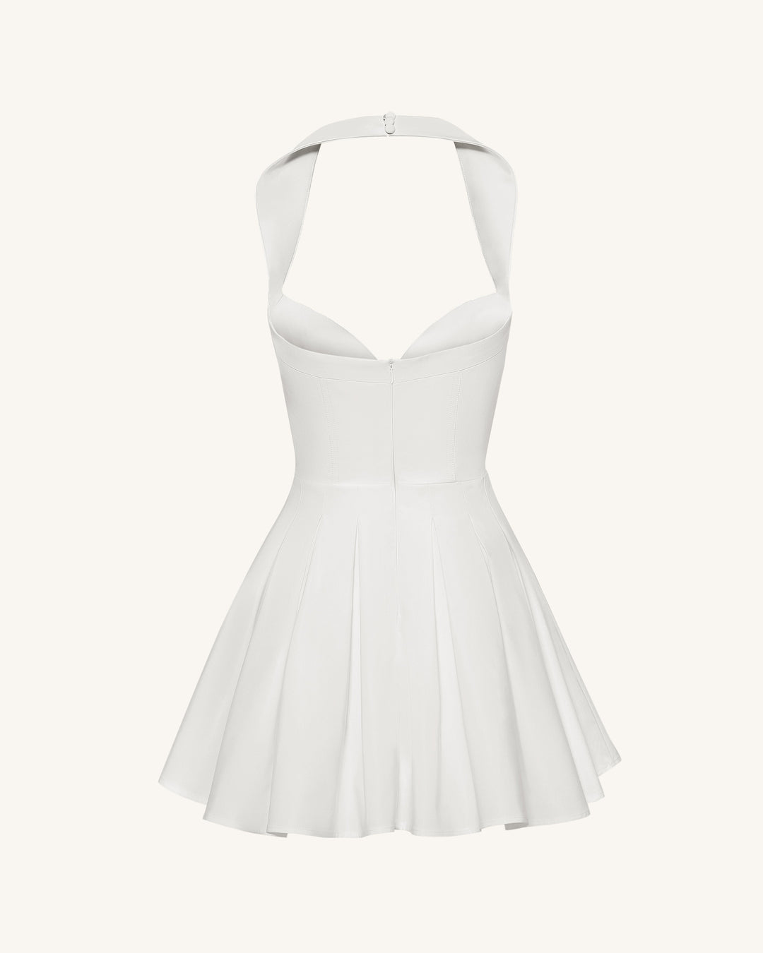 Isabella | Pleated Bustier Halter Mini Dress