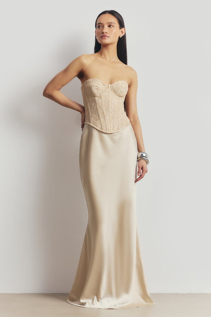 Caelia | Satin Maxi Dress