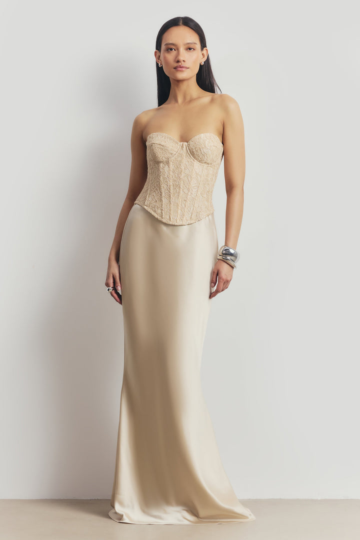 Caelia | Satin Maxi Dress