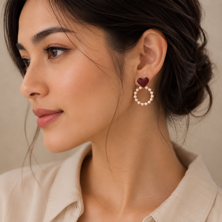 Leonora | Pearl Stud Earrings Set