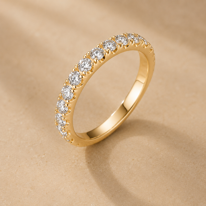 Liviana | Classic Gold Pavé Ring
