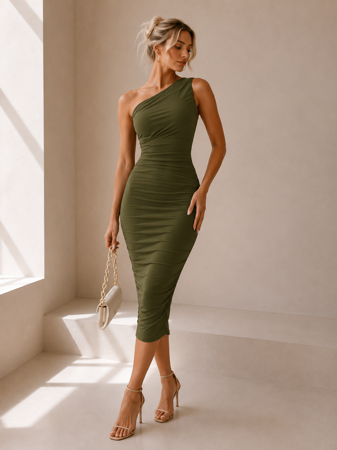Livy | Chic Bodycon Elegant Midi Dress