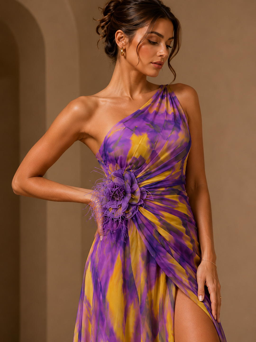 Lorna | Vibrant Draped Gown