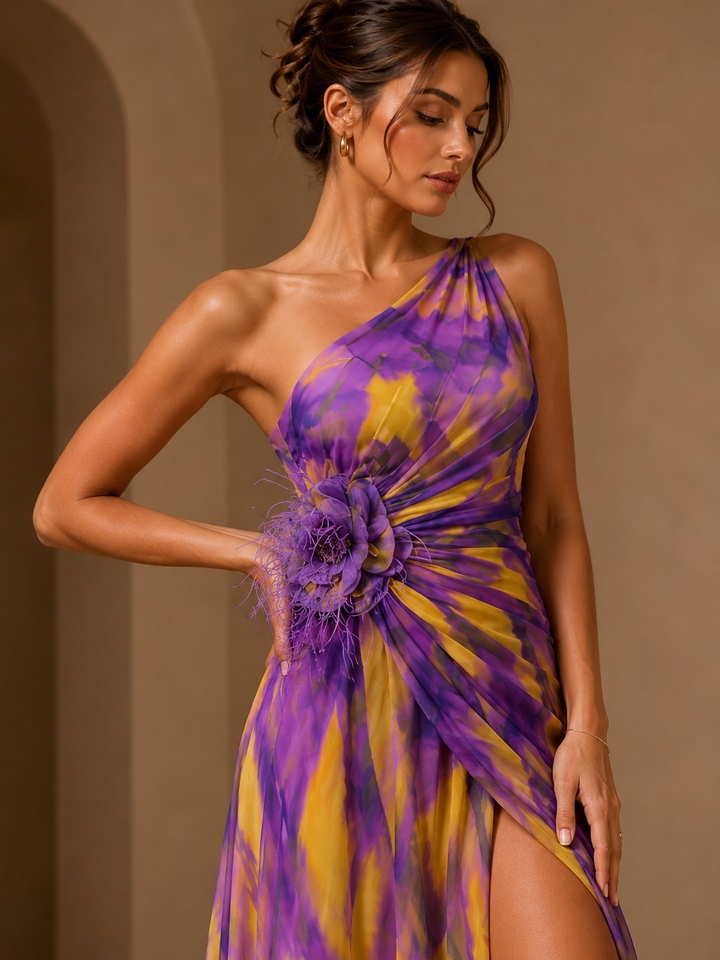 Lorna | Vibrant Draped Gown