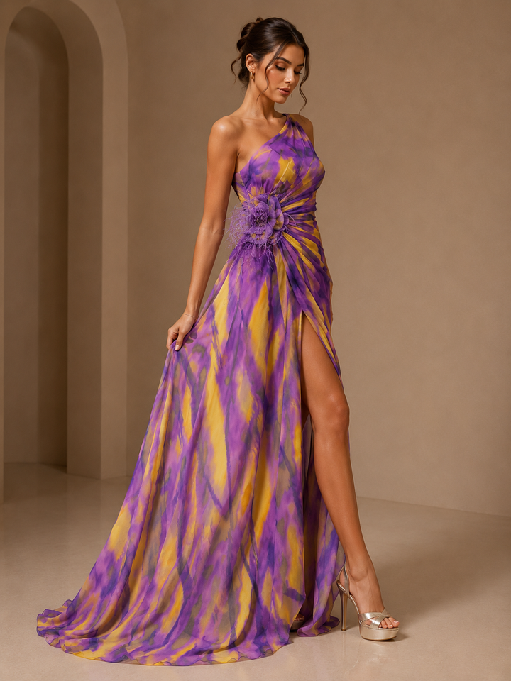 Lorna | Vibrant Draped Gown