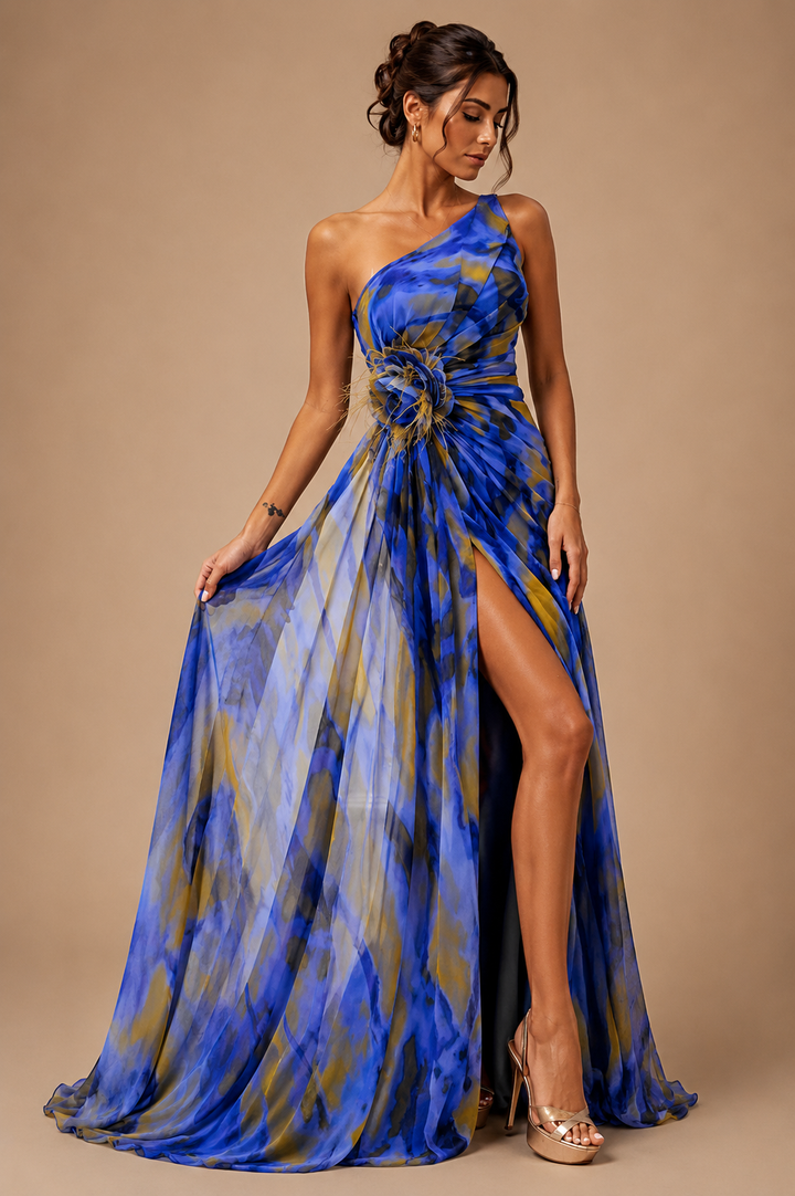 Lorna | Vibrant Draped Gown