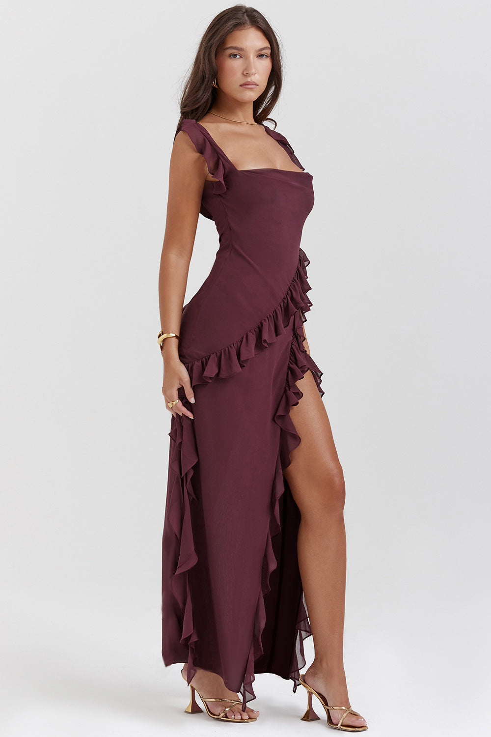 Maira | Ruffled Maxi Dress