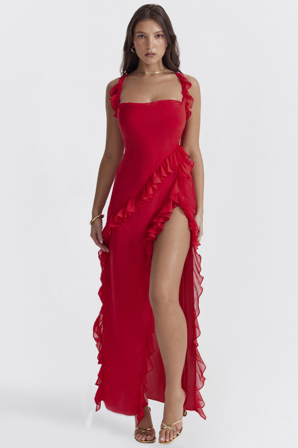 Maira | Ruffled Maxi Dress