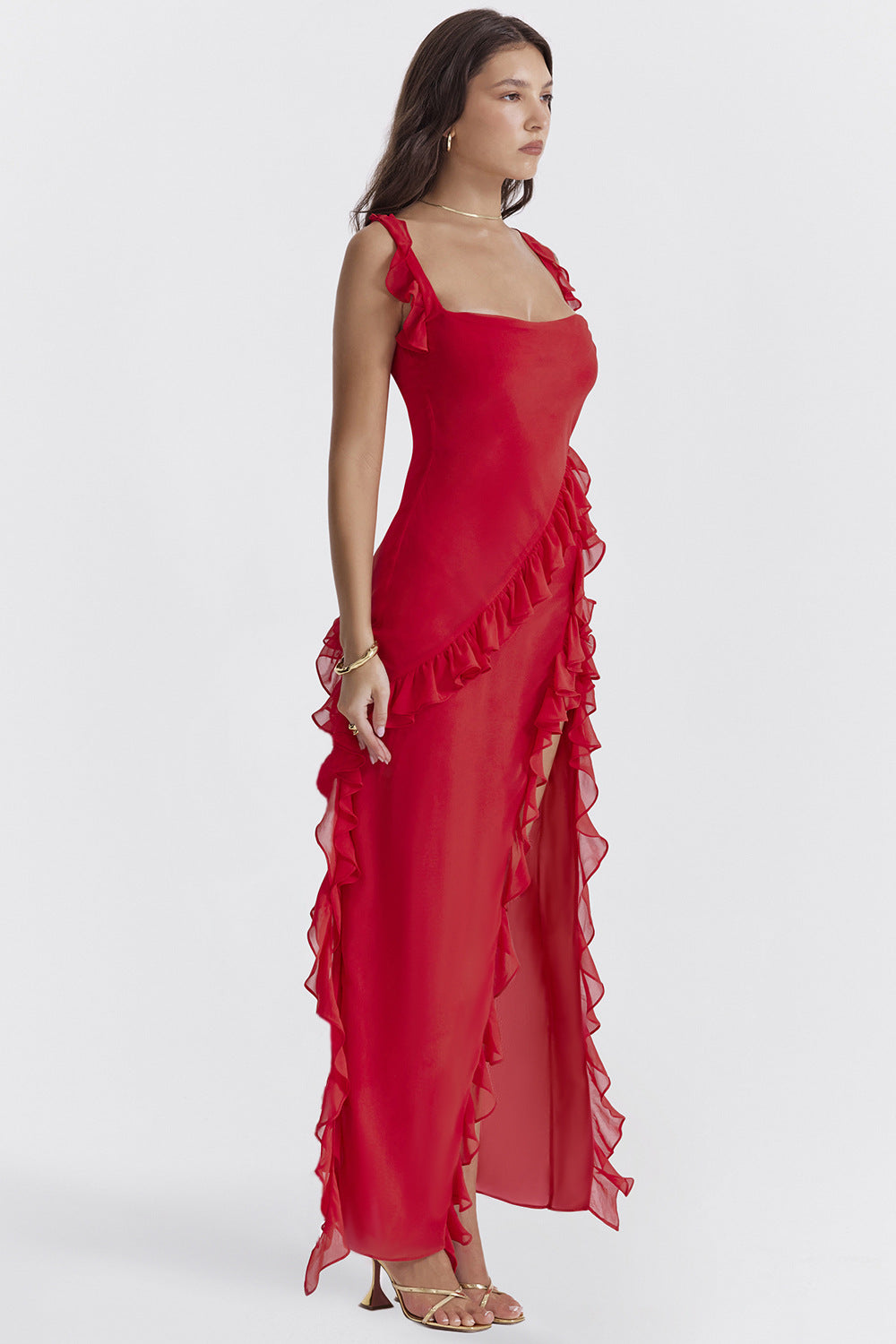 Maira | Ruffled Maxi Dress