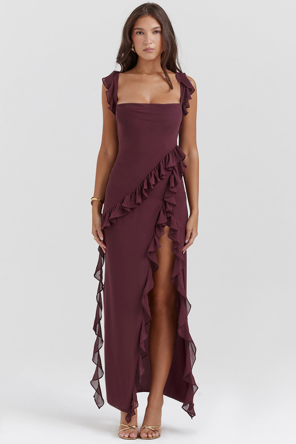 Maira | Ruffled Maxi Dress