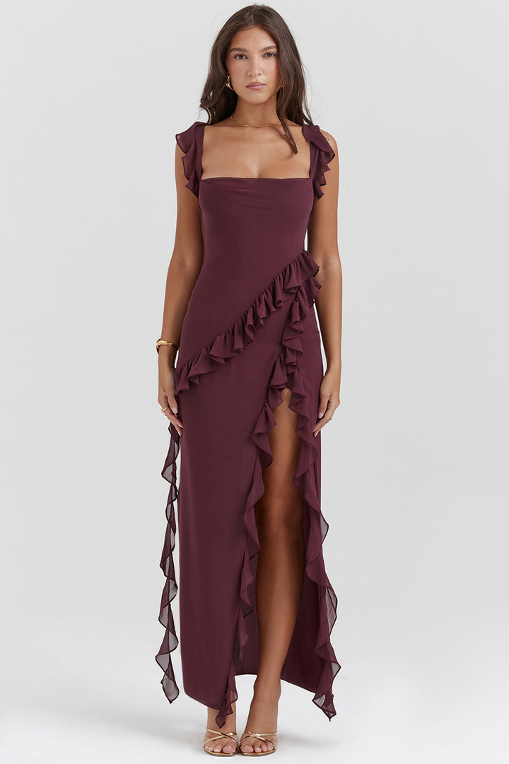 Maira | Ruffled Maxi Dress