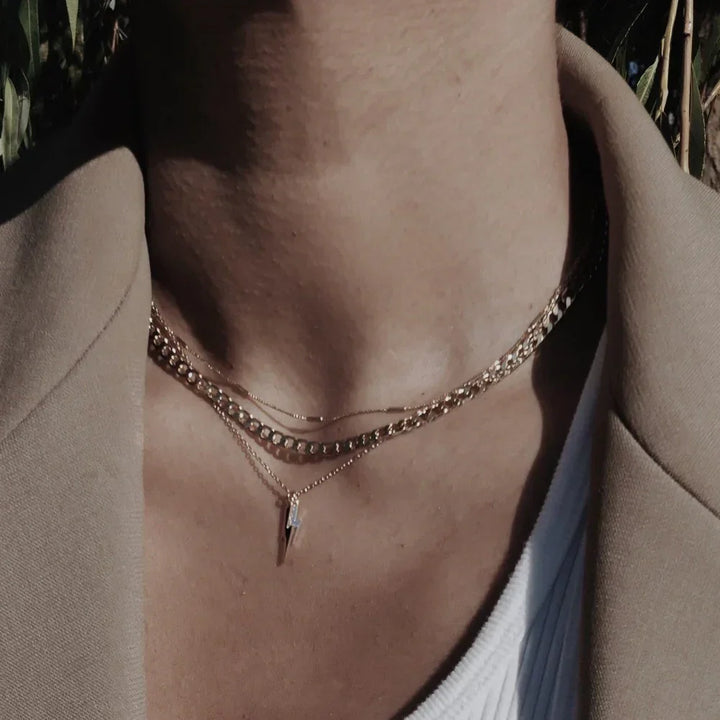 Zerelle | Sleek Statement Chain Necklace