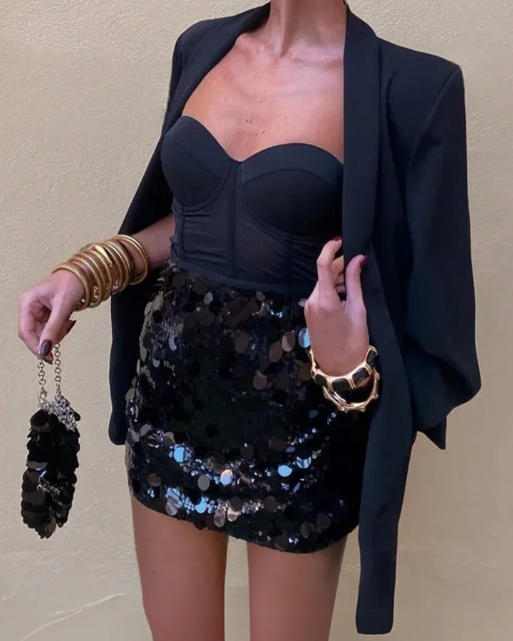 Liory | Dazzling Sequin Skirt