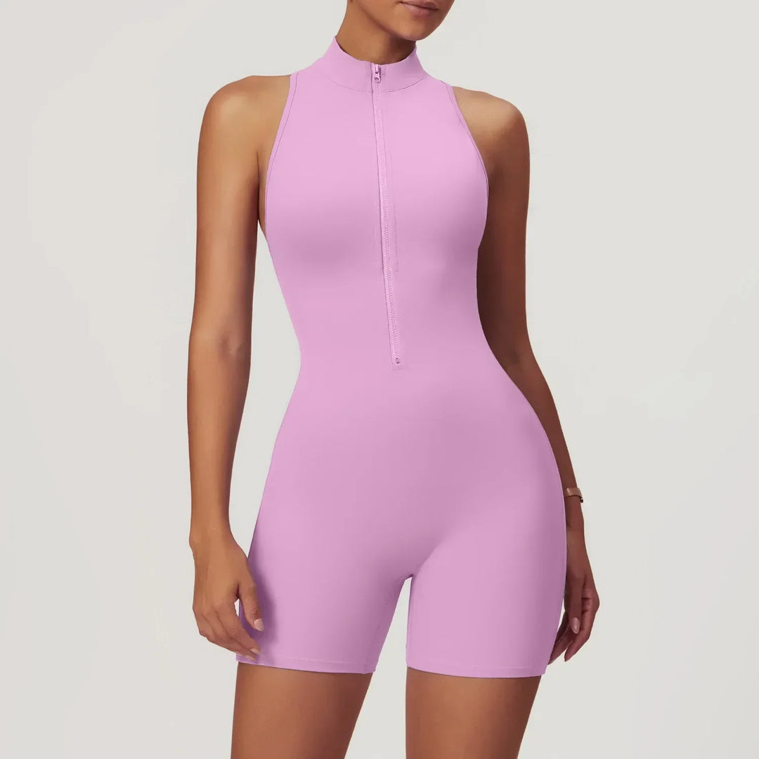 Gracelyn | Fitness Zipper Romper