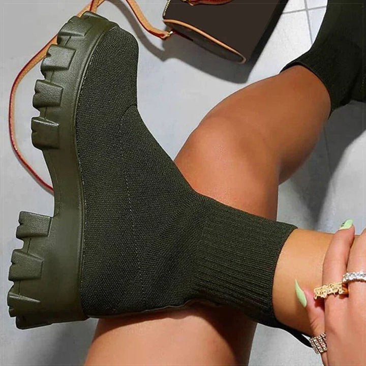 Opal | Chunky Sock Boots