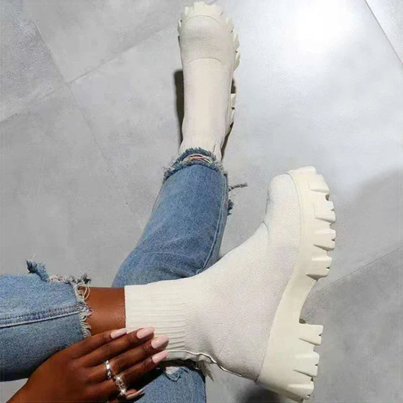 Opal | Chunky Sock Boots