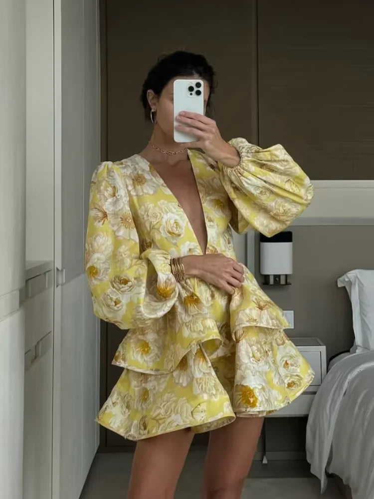 Raelynn | Floral Ruffle Dress