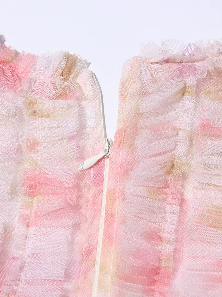 Zeri | Pastel Ruffle Dress