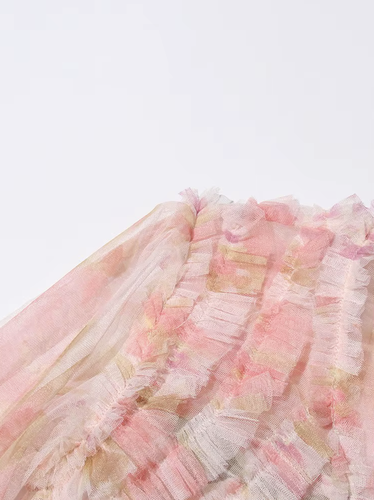 Zeri | Pastel Ruffle Dress