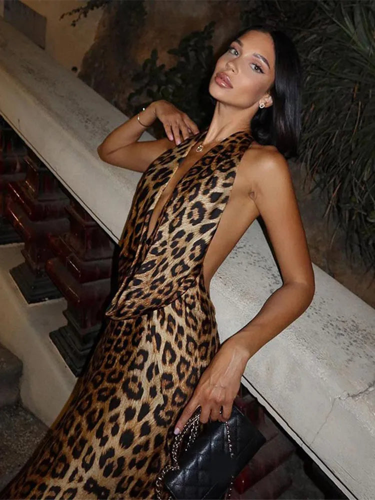 Emmaline | Elegant Leopard Gown
