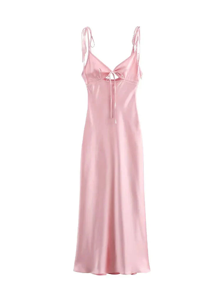 Beryl | Satin Maxi Dress
