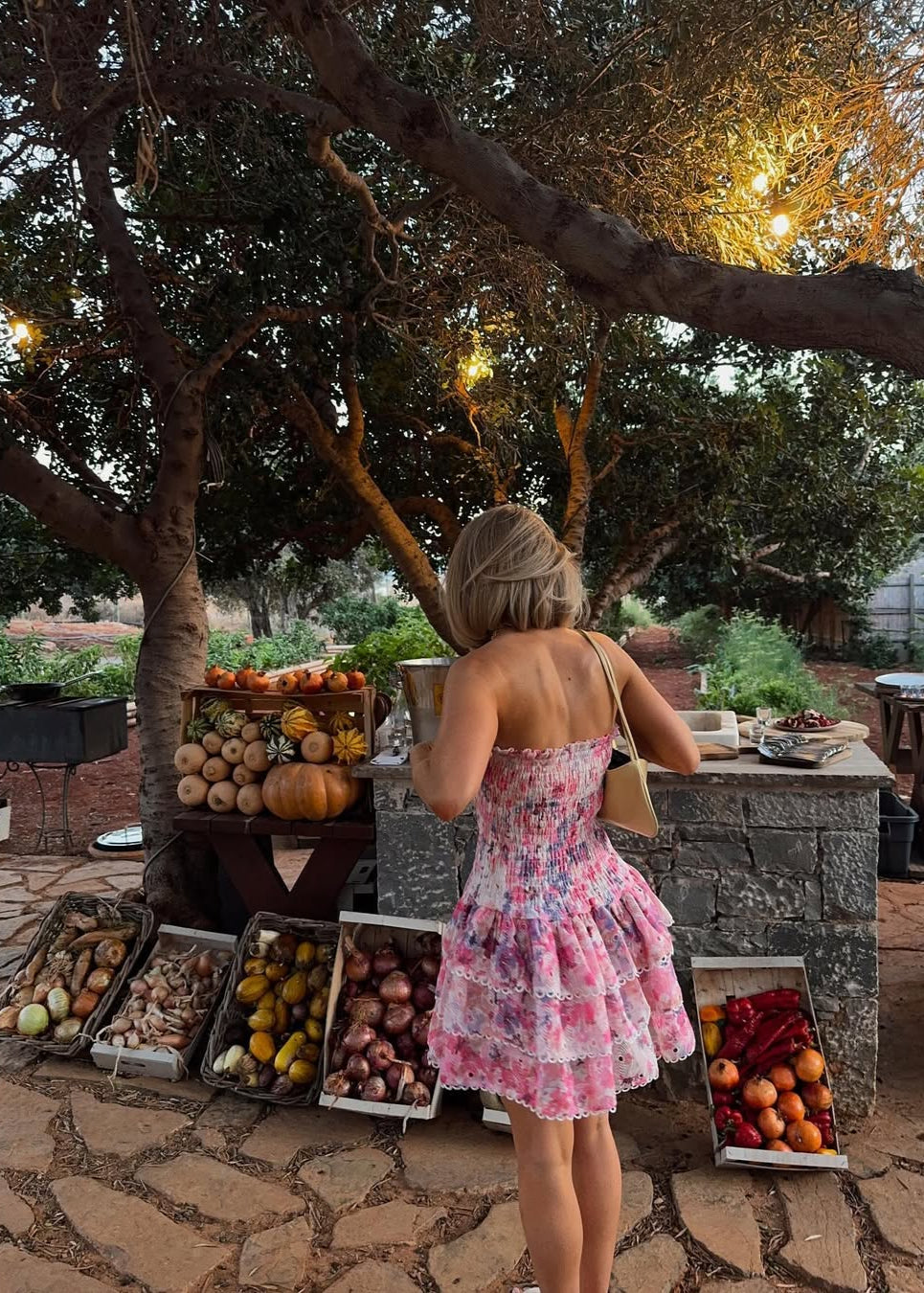 Mandy | Strapless Floral Dress