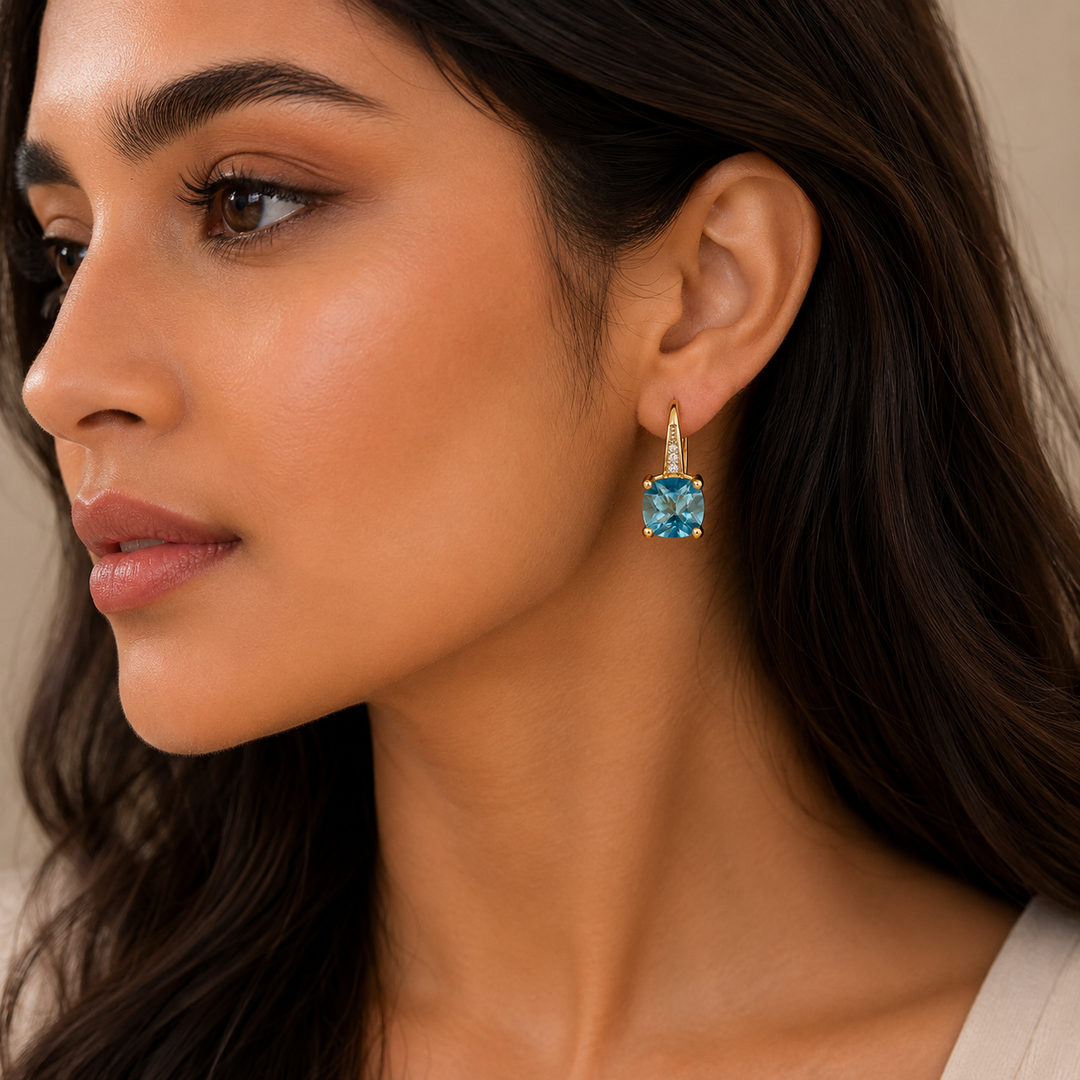 Talindra | Shimmering Drop Earrings