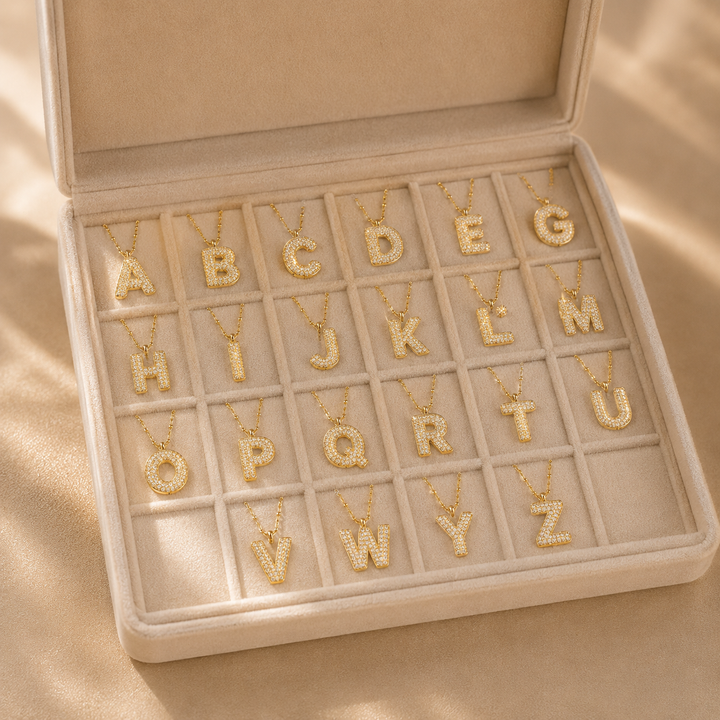 Urith | Gold Letter Pendant Necklace