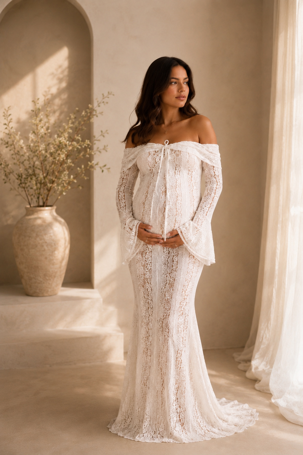 Ulrica | Meadowlace Maternity Gown
