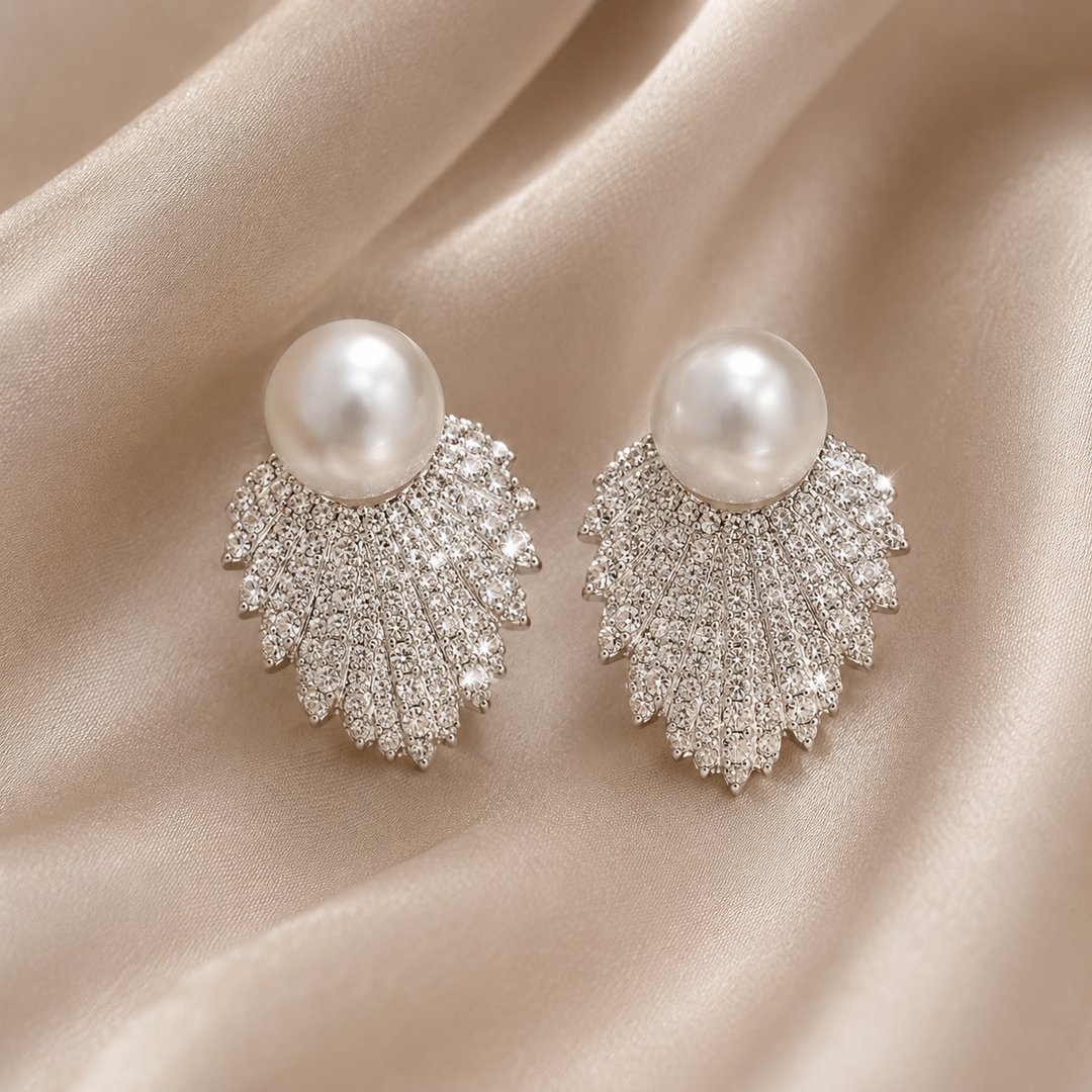 Valerie | Faux Pearl &amp; Stud Earrings