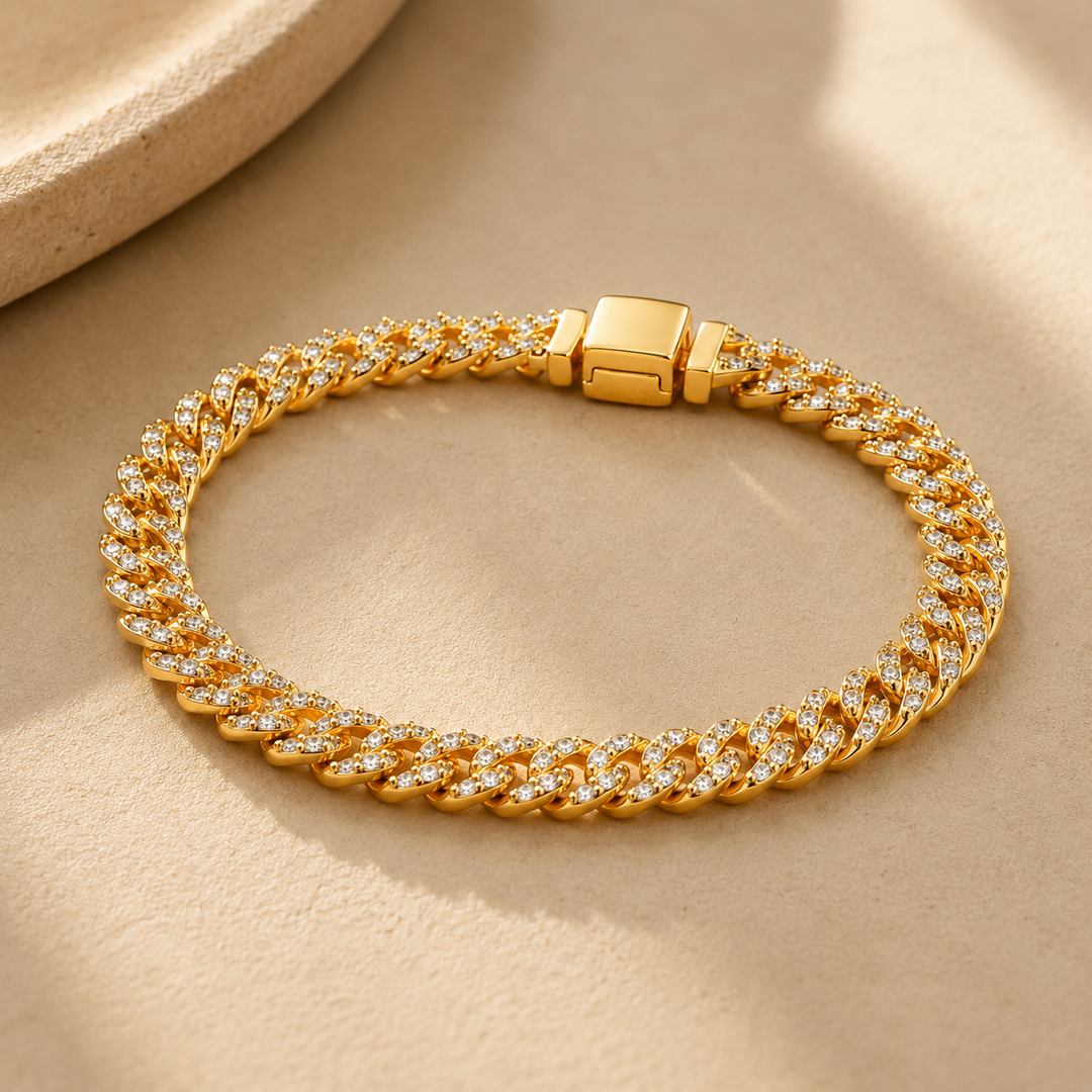 Wendolyn | Pavé Link Statement Bracelet