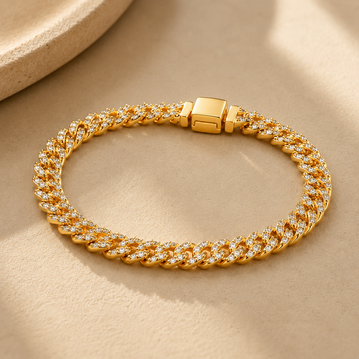 Wendolyn | Pavé Link Statement Bracelet
