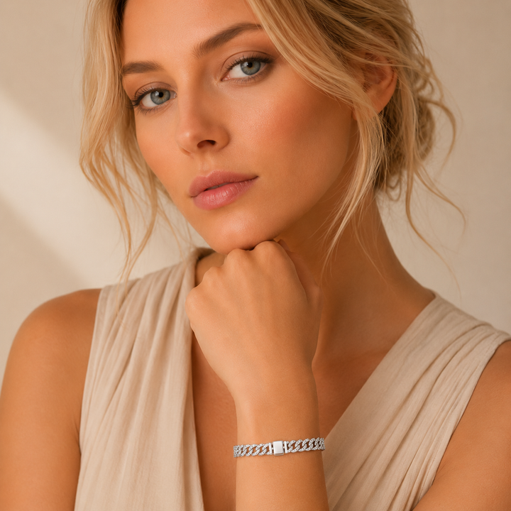 Wendolyn | Pavé Link Statement Bracelet
