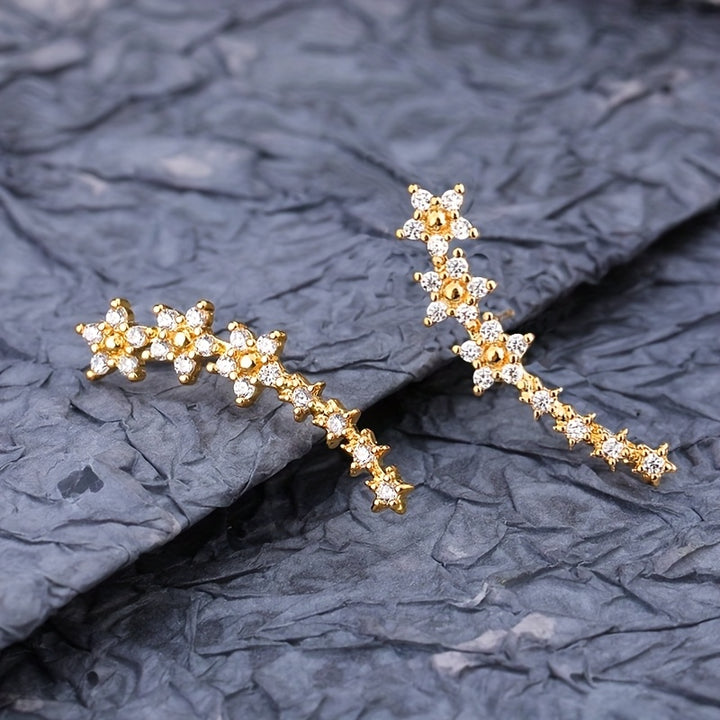 Azalea | Flower Ear Climber Earrings