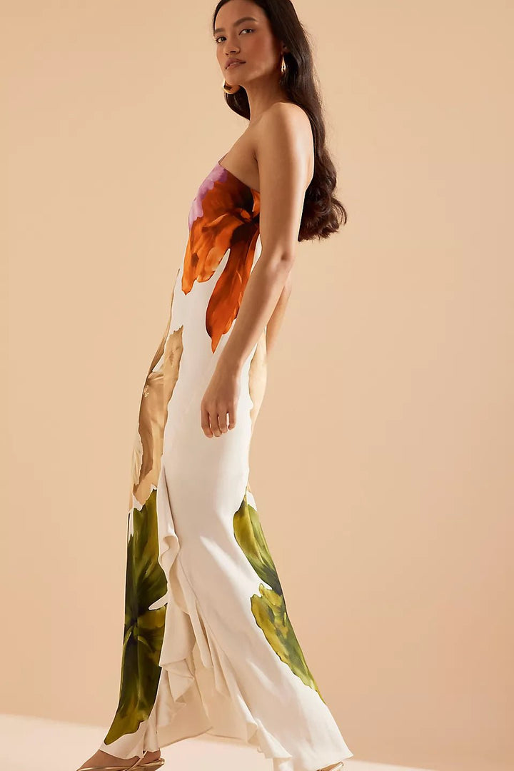 Abby | One Shoulder Floral Dress in first_variant_option1 | Elegant Women&