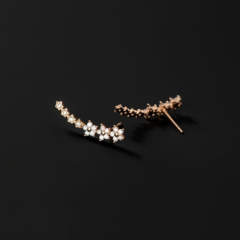 Azalea | Flower Ear Climber Earrings