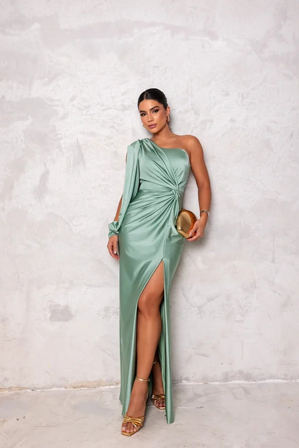 Ada | Glamour Drape Gown in first_variant_option1 | Elegant Women&