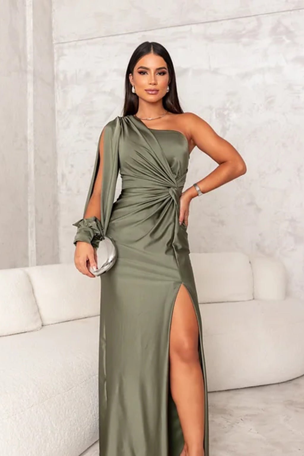 Ada | Glamour Drape Gown in first_variant_option1 | Elegant Women&