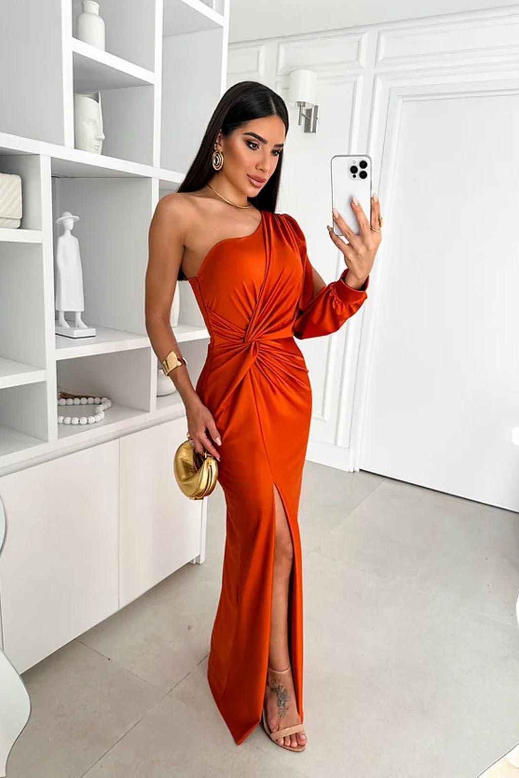 Ada | Glamour Drape Gown in first_variant_option1 | Elegant Women&