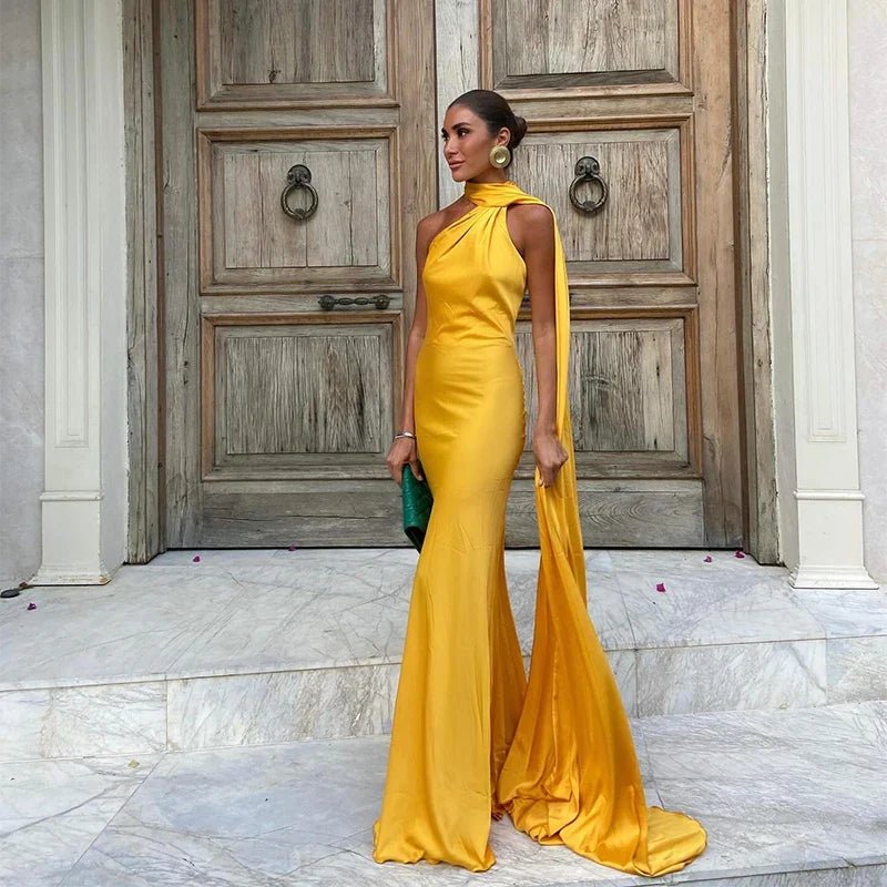 Adaline | Timeless Cape Gown in first_variant_option1 | Elegant Women&