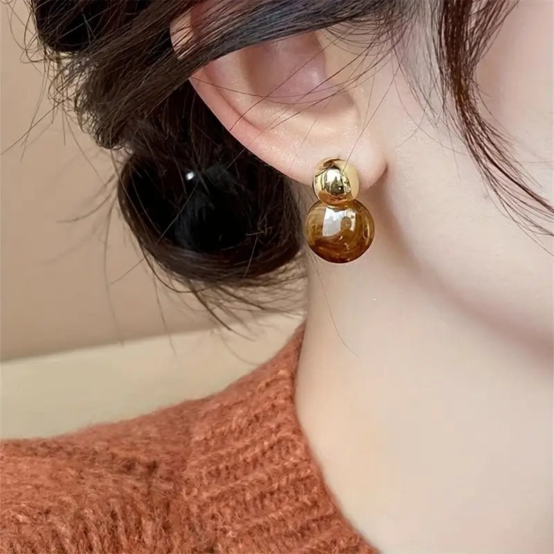 Adelvine | Amber Glow Studs in first_variant_option1 | Elegant Women's Dress - Maeve The Label