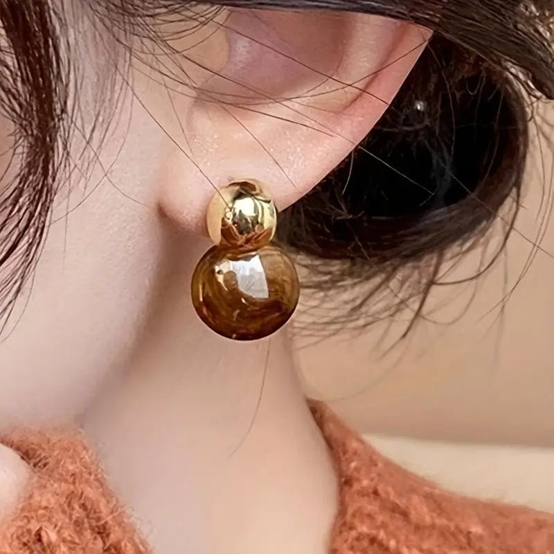 Adelvine | Amber Glow Studs in first_variant_option1 | Elegant Women&