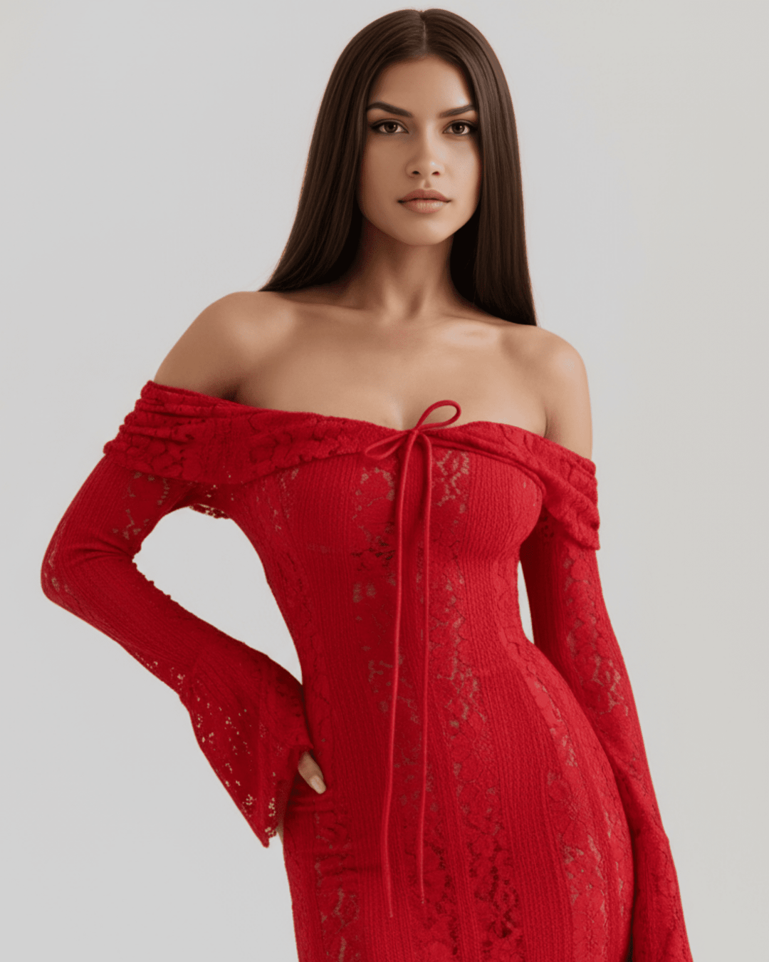 Alexandra | Off - Shoulder Maxi Dress in first_variant_option1 | Elegant Women&